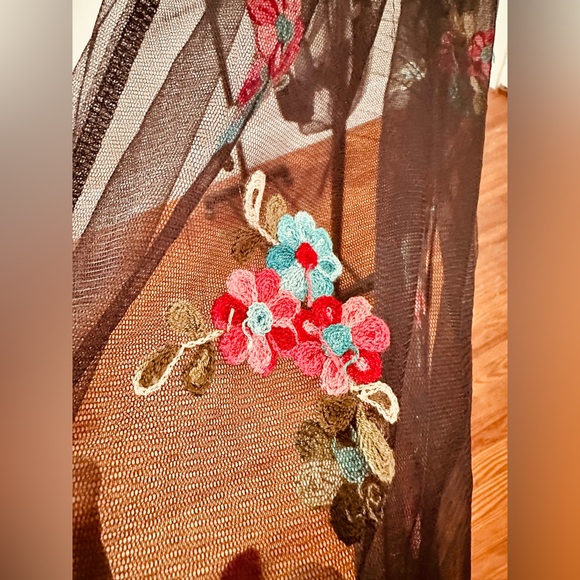 Black Vintage Sheer Cardigan - Picture 5 of 6